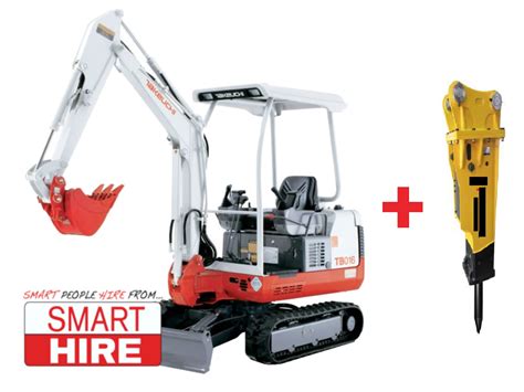 mini excavator with jackhammer rental|hammer attachments for excavators.